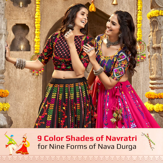 9 Color Shades of Navratri for Nine Forms of Nava Durga