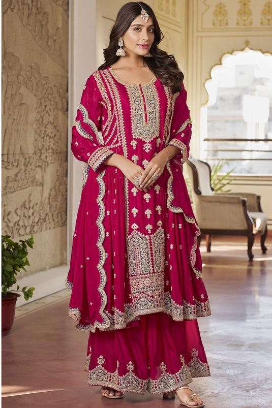 Rani Color Embroidered Readymade Palazzo Suit