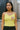 Handcrafted With Lightweight Polyester Yarn Lemon Color Crochet Crop Top