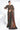 Elegant Embroidered Wedding Wear Saree In Brown Color