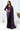 Purple Stylish Sequins Beads Work Net Pre Stitched Saree Collection