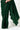 Stunning Dark Green Satin Silk Heavy Sequins Embroidered Party Wear Pre Draped Saree With Stitched Blouse