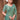 Sea Green Gradient Satin Silk Artisanal Hand Embroidered Work Saree