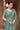 Sea Green Gradient Satin Silk Artisanal Hand Embroidered Work Saree