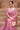 Gradient Satin Silk Artisanal Hand Embroidered Work Pink Saree