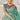 Creative Border Work On Saree In Sea Green Color Organza Fabric
