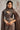Brown Function Wear Satin Embroidered Border Work Readymade Saree