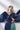 Blue Satin Silk Ready To Wear Saree