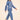 Exclusive Blue Color Khadi Fabric Embroidered Shirt Collar Style Readymade Co Ord Set