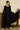 Rayon Fabric Black Color Patterned Readymade Suit With Fancy Work