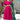 Engaging Rani Color Cotton Fabric Readymade Suit With Fancy Work