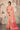 Peach Color Border Work Linen Fabric Saree