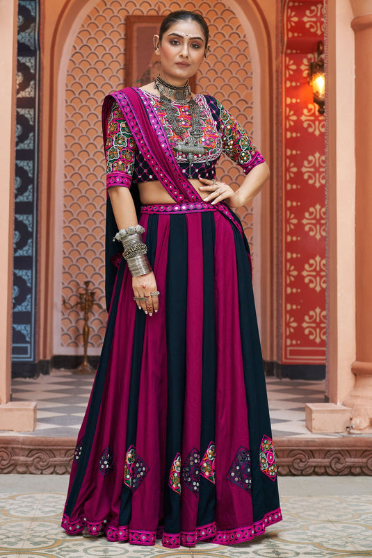 Engaging Multi Color Rayon Fabric Festive Style Readymade Lehenga Choli