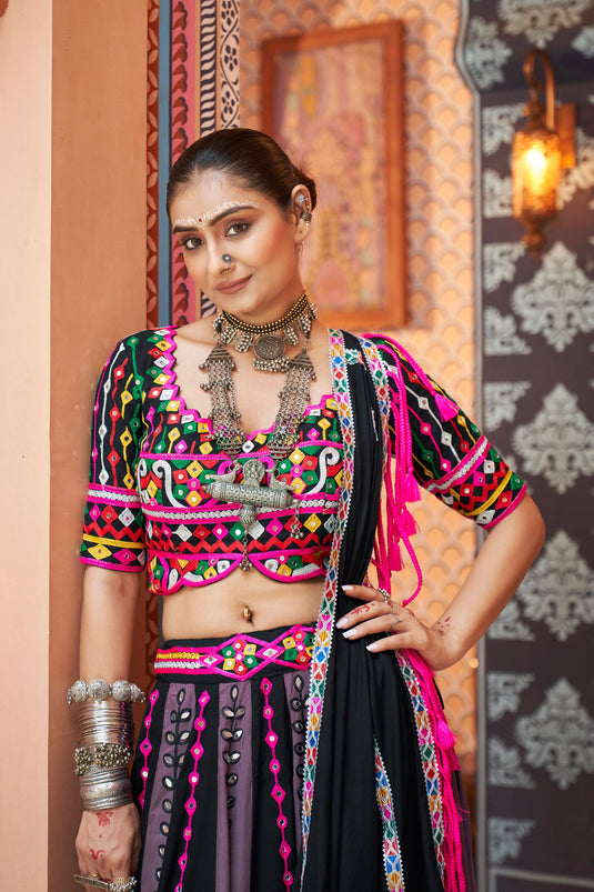 Trendy Festive Style Rayon Fabric Multi Color Readymade Lehenga Choli