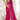 Rani Color Festive Wear Chiffon Fabric Embroidered Saree
