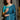 Weaving Work On Awesome Art Silk Saree In Teal Color
