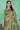 Beguiling Printed Work On Green Color Silk Fabric Saree