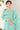Organza Fabric Sequins Work Beatific Pakistani Replica Suit In Sea Green Color