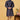 Navy Blue Color Jacquard Silk Fabric Readymade Men Kurta Pyjama