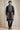 Embroidered Satin Navy Blue Festive Wear Readymade Kurta Pyjama With Jacket For Men