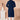 Reception Wear Attractive Sequins Embroidery Readymade Kurta Pyjama For Men In Navy Blue Color Georgette Fabric