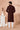 Georgette Fabric Brown Color Trendy Readymade Men Kurta Pyjama