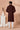 Georgette Fabric Lovely Brown Color Readymade Kurta Pyjama For Men