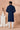Georgette Fabric Attractive Readymade Kurta Pyjama For Men In Navy Blue Color