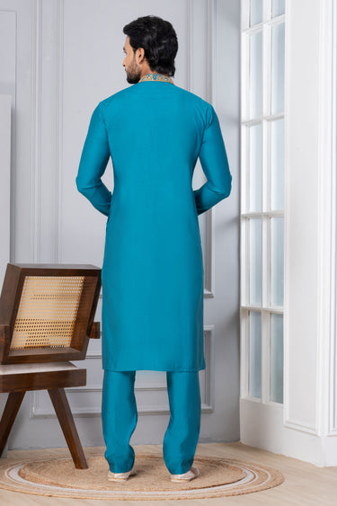 Gorgeous Cotton Sangeet Wear Readymade Kurta Pyjama For Men