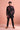 Black Fancy Fabric Wedding Wear Readymade Indo Western Suit For Men