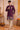 Elegant Purple Embroidered Kurta Pajama For Men
