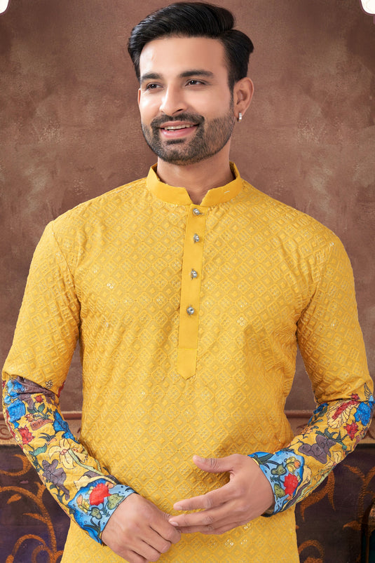 Rayon Tranquil Urban Depths Kurta Pyjama