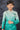Teal Color Traditional Wear Readymade Indo Western For Boys