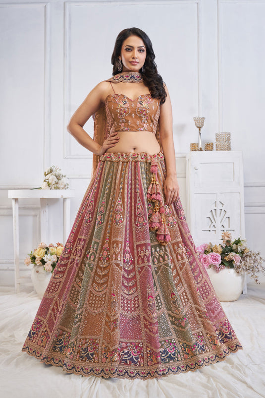 Magnificent Multi Color Wedding Lehenga Choli