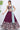 Sequins Work Burgundy Designer 3 Piece Lehenga Choli In Chiffon Fabric