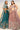 Sequins Work Teal Chiffon Sangeet Wear Lehenga With Artistic Blouse