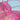 Organza Fabric Occasion Wear Printed Work Lehenga In Pink With Blouse