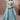 Organza Cyan Designer Lehenga With Printed Work And Mesmeric Blouse