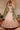 Peach Tissue Bridal Lehenga Choli With Sequins Embroidered