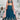 Navy Blue Chiffon Wedding Lehenga Choli With Sequins Embroidered Blouse