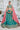 Sea Green Pure Satin Heavy Embroidered Wedding Lehenga Choli