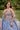 Blue Color Glorious Organza Fabric Lehenga