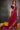 Fashionable Rani Color Border Work Satin Fabric Saree