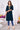 Engaging Navy Blue Color Rayon Fabric Readymade Casual Kurti