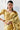 Majestic Yellow Digital Printed With Zari Border Saree