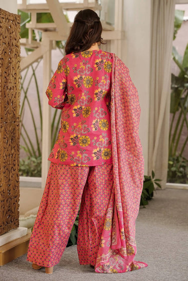 Pink Printed Readymade Salwar Kameez