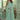 Radiant Border Work On Sea Green Color Chinon Fabric Saree