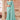 Cyan Party Style Georgette Lace Work Saree With Designer Blouse