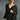Party Wear Satin Silk Sequins Work Saree In Black Color