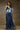 Satin Silk Simple Plain Saree In Navy Blue Color